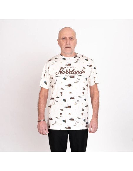 GREAT NORRLAND T-SHIRT - KARTA CREAM