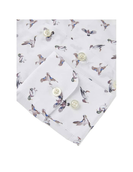 Lindsey Contemporary Fit Skjorta Ducks and Friends Dam