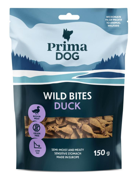 PrimaDog Wild Bites Anka - 150g