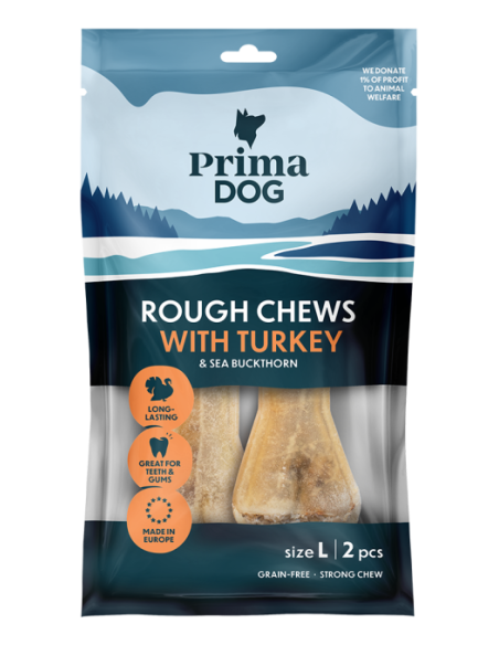 PrimaDog Rough Chews Turkey-Sea -140g