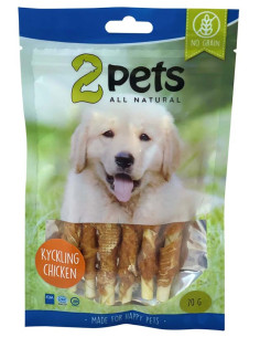 2pets Tuggrulle med kyckling - 12cm