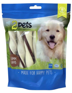 2pets Tuggtwister med lamm - Medium