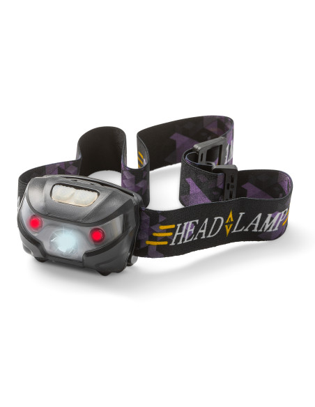 Pannlampa 3W+ 2 röda LED - 110 Lumen