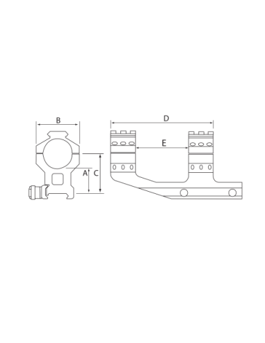 Burris AR-P.E.P.R Kikarfäste 30mm