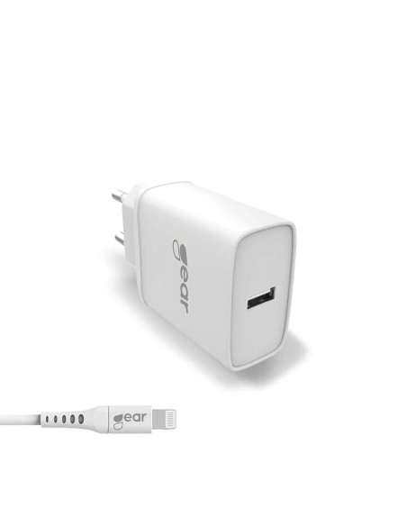 Gear Laddare 220V 1xUSB med Lightning-kabel 1m