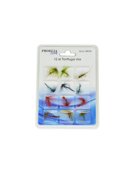Blandade flugor 12st
