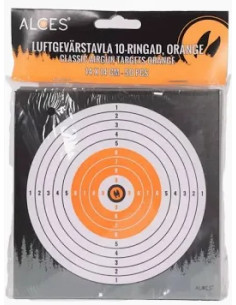Luftgevärstavlor 10-ringad med färg