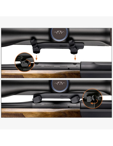 Blaser Sadelmontage med Zeiss skena