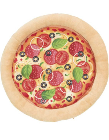 Pizza, plysch, ø 26 cm