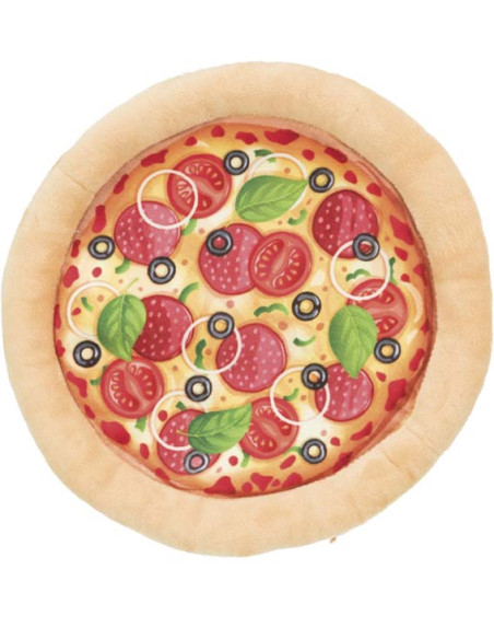 Pizza, plysch, ø 26 cm