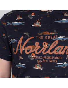 GREAT NORRLAND T-SHIRT - TRAILS BLACK 2