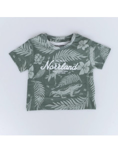 GREAT NORRLAND KIDS T-SHIRT - JÄRVEN OLIVE