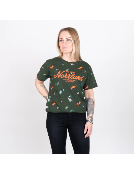 GREAT NORRLAND T-SHIRT - MYGGA OLIVE