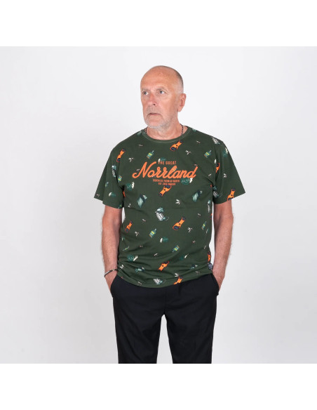 GREAT NORRLAND T-SHIRT - MYGGA OLIVE