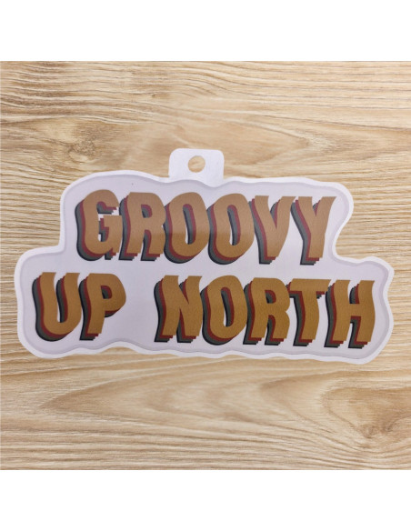EKLIDS OUTDOOR klistermärke: ''GROOVY UP NORTH''