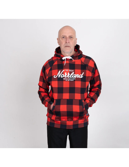 GREAT NORRLAND HOODIE - LUMBERJACK RED