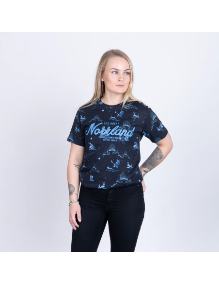 GREAT NORRLAND T-SHIRT - VINTERNATT BLACK