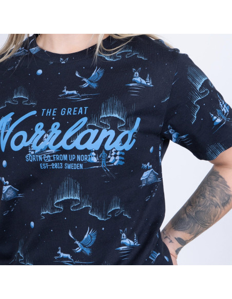 GREAT NORRLAND T-SHIRT - VINTERNATT BLACK