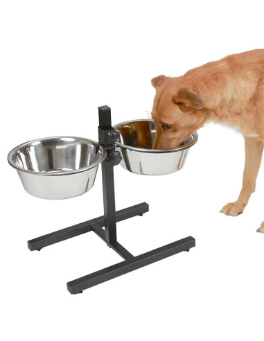 Matbar Ställbar 40cm inkl. skålar