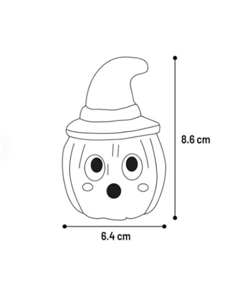 Halloween Pumpa latex m pip 9cm