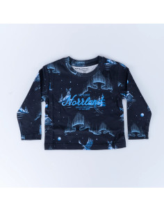 GREAT NORRLAND KIDS LONGSLEEVE - VINTERNATT BLACK
