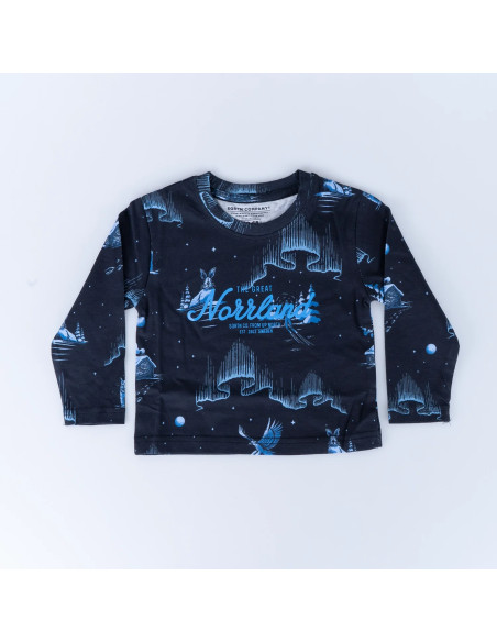 GREAT NORRLAND KIDS LONGSLEEVE - VINTERNATT BLACK