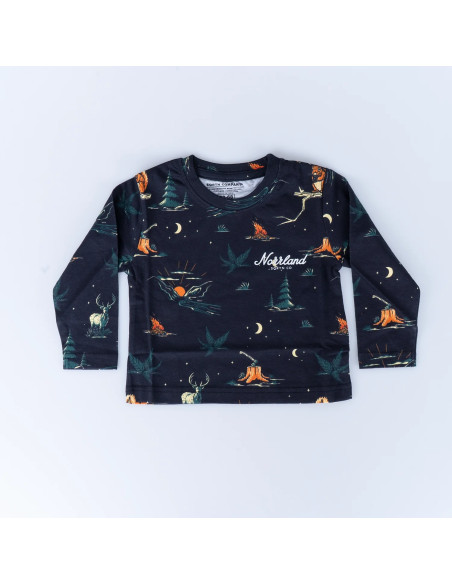 TGN SCRIPT KIDS LONGSLEEVE - TIMBER BLACK