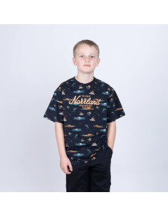 GREAT NORRLAND JUNIOR T-SHIRT - TRAILS BLACK