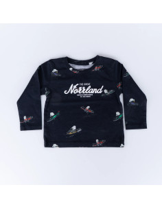 GREAT NORRLAND KIDS LONGSLEEVE - SKOTER BLACK