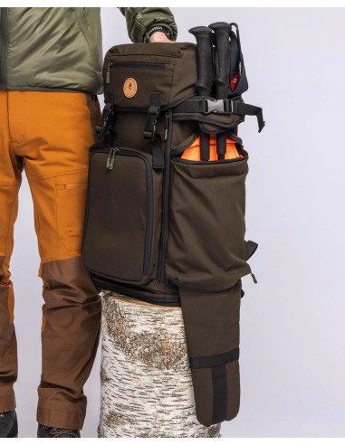 Pinewood Wildmark Sitting Backpack, Suede Brown