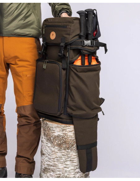 Pinewood Wildmark Sitting Backpack, Suede Brown