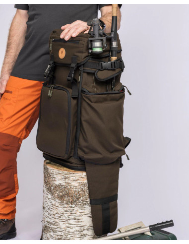 Pinewood Wildmark Sitting Backpack, Suede Brown