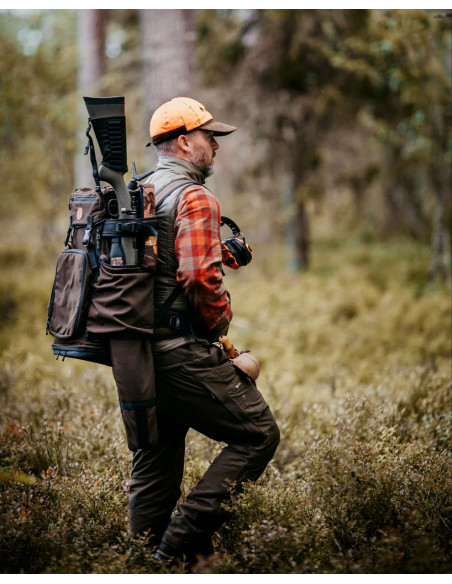 Pinewood Wildmark Sitting Backpack, Suede Brown