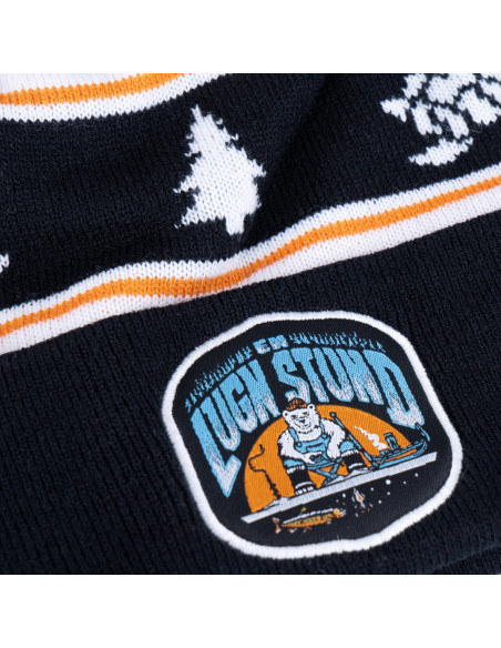 Lung Stund Pom Pom Beanie - Teal