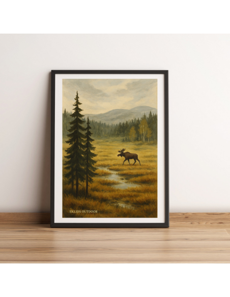 EKLIDS poster Skogen Kallar Älg