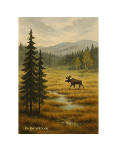 EKLIDS poster Skogen Kallar Älg