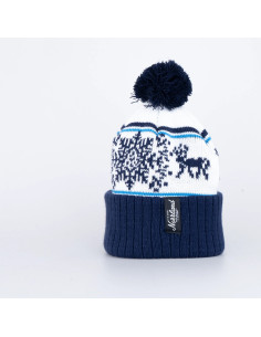 Snowflake Pom Pom Mössa - White 2