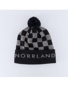 Retro Pom Pom Mössa - Black/Grey