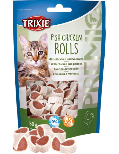 PREMIO Fish Chicken Rolls, 50 g