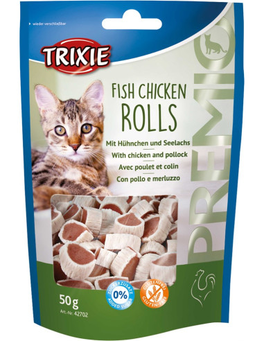 PREMIO Fish Chicken Rolls, 50 g