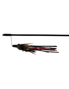 Kattvippa med läderband & fjäder 2