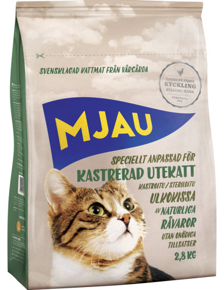 Mjau Kastrerad utekatt 2,8 kg