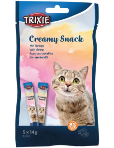 Creamy Snacks till katt. Med räkor, 5×14 g
