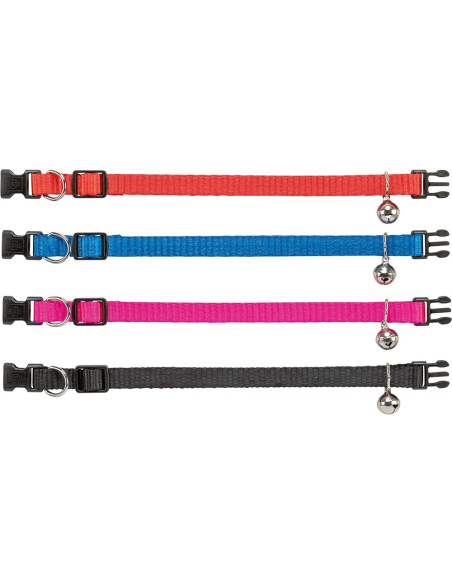 Katthalsband, bjällra. Nylon