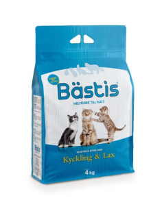 Bästis Kattmat Kyckling & Lax 4kg