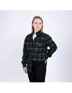 TGN PATCH FLANELL SHIRT - DARK GREEN