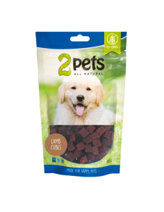 2pets Snacks kuber med Lamm - 100g