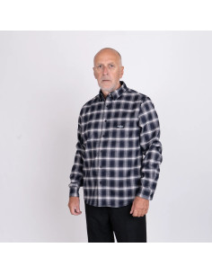 TGN PATCH FLANELL SHIRT - GLACIÄRGRÅ