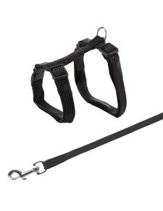 Kattsele + Koppel 22-42cm 2