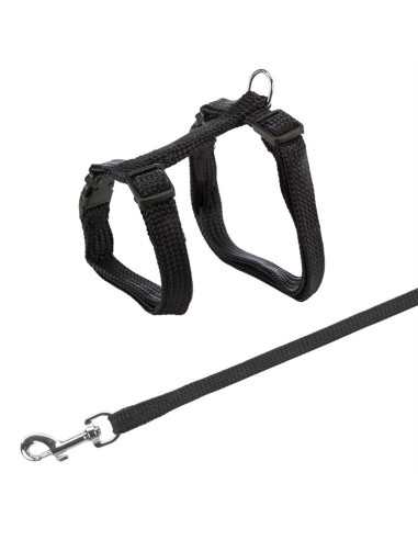 Kattsele + Koppel 22-42cm